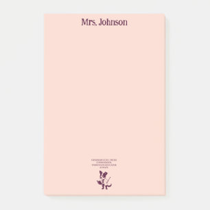 Grammatik Guru Prosa Konnässör Passionerad Utbilda Post-it Block