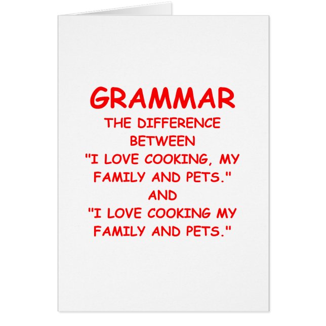 grammatik hälsningskort (Framsidan)