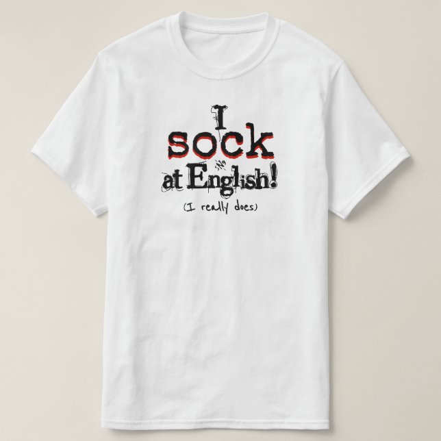 Grammatik Humor Rolig Grammatik Nörd Tröja (Design framsida)