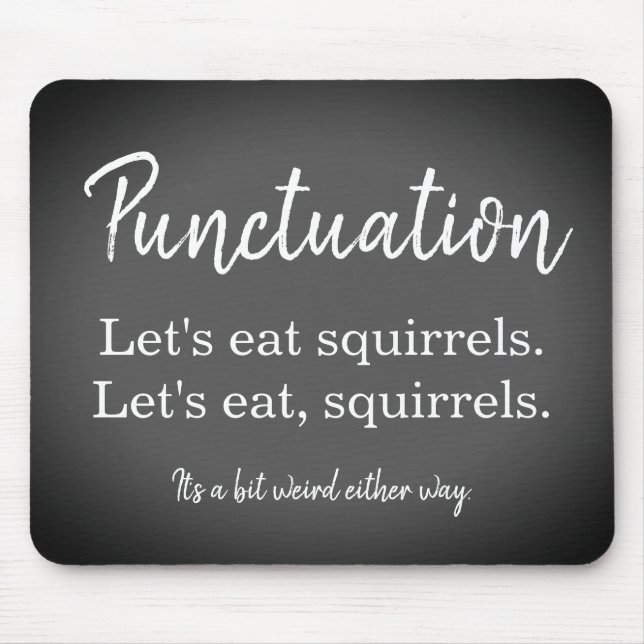 Grammatik med interpunktion musmatta (Framsidan)