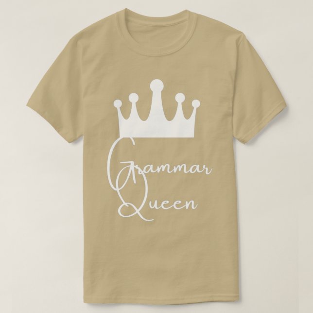 grammatikdrottning t shirt (Design framsida)