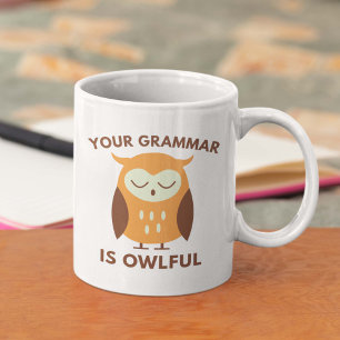 Grammatiken är ägare kaffemugg