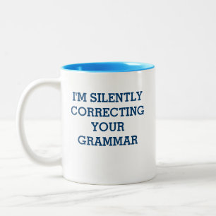 Grammatikkorrigeringsmugg Två-Tonad Mugg