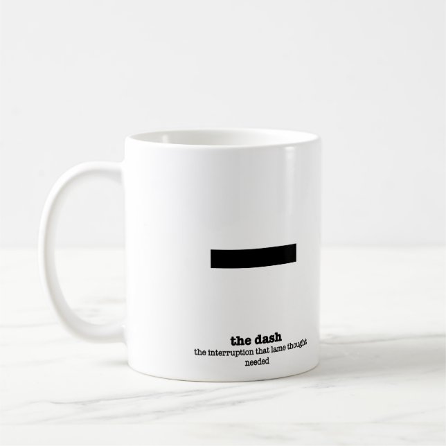 Grammatikmuggen rusar skiljeteckenGaggåvor Kaffemugg (Vänster)