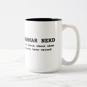 GrammatikNerdmugg Två-Tonad Mugg