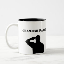 Grammatikpatriotmugg Två-Tonad Mugg