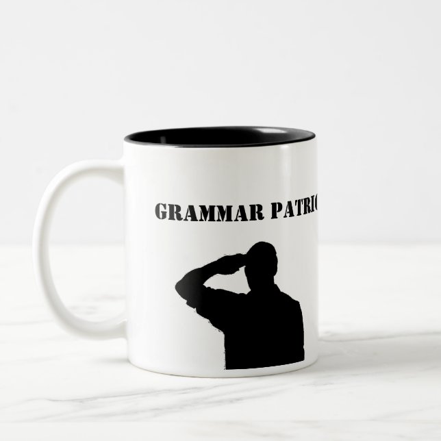 Grammatikpatriotmugg Två-Tonad Mugg (Vänster)