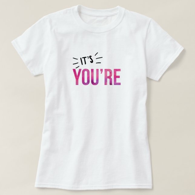 Grammatikpolisen - Det är Din T-Shirt (Design framsida)