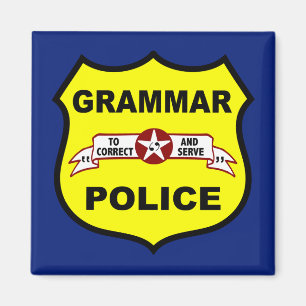 Grammatikpolisen kvadrerar magneten magnet