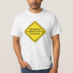 Grammatikvarningssignalen Anpassa T Shirt