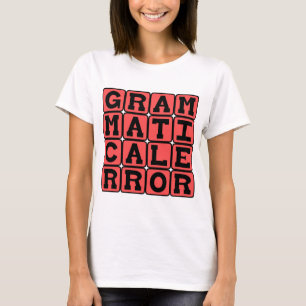 Grammatiskt fel, grammatiskt misstag tee