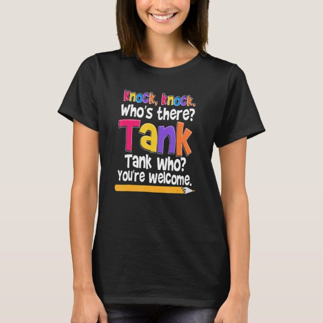 Grammer Joke Teacher School T Shirt (Framsida)