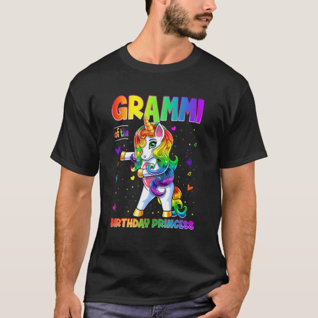 Grammi, prinsessan Girl Flossing Unic T Shirt (Framsida)