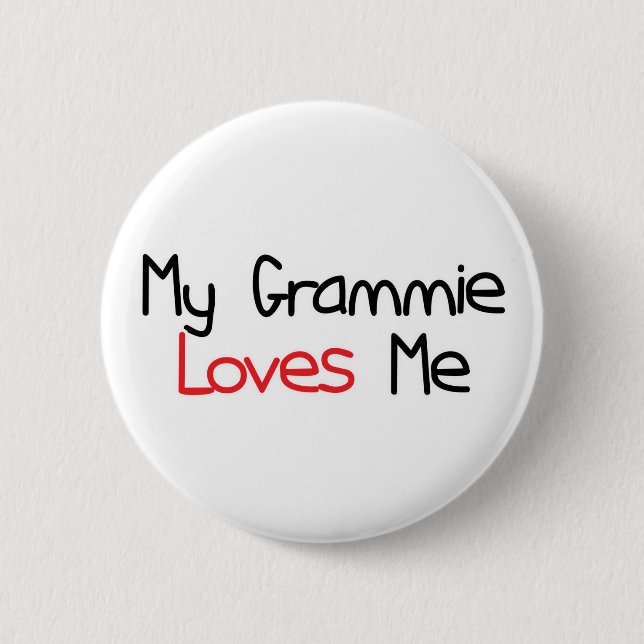 Grammie älskar mig knapp (Framsida)