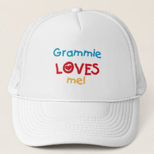 Grammie älskar mig T-tröja och gåvor Truckerkeps