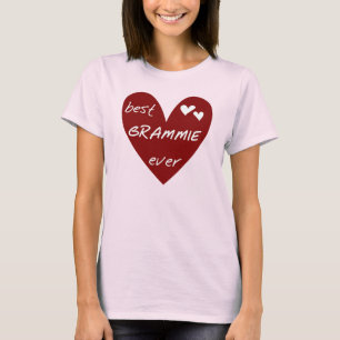Grammie för röd hjärta bäst någonsin T-tröja och T Shirt