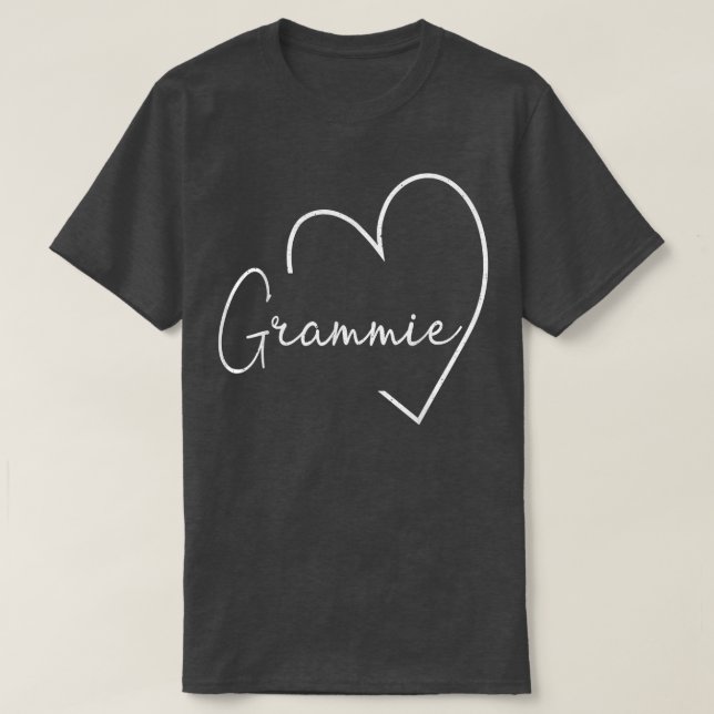 Grammie Heart for Women Grandma jul Mor T Shirt (Design framsida)