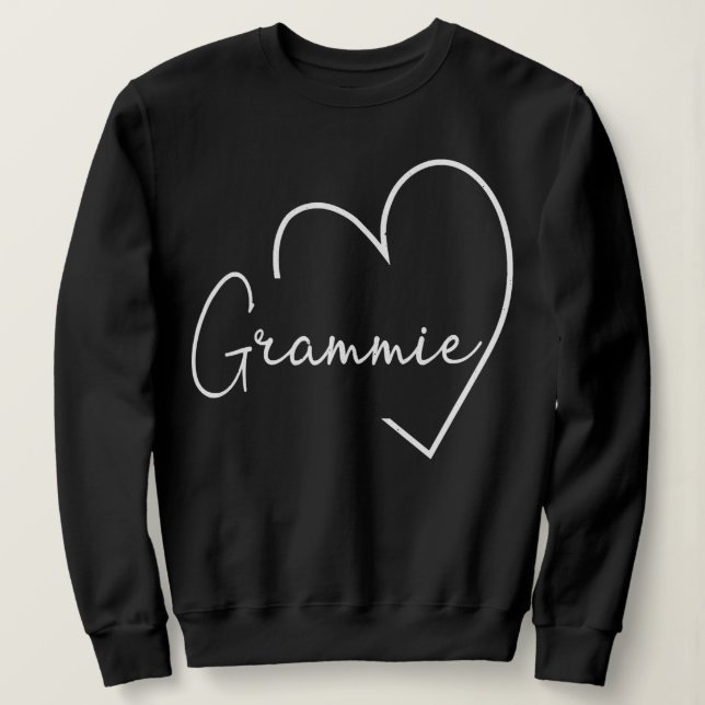 Grammie Heart Grandma Christmas Happy Mother's T Shirt (Design framsida)