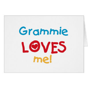 Grammie Kärlek Me T-shirts och presenter Hälsningskort