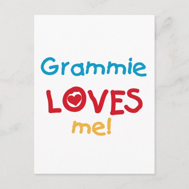 Grammie Kärlek Me T-shirts och presenter Vykort (Framsida)