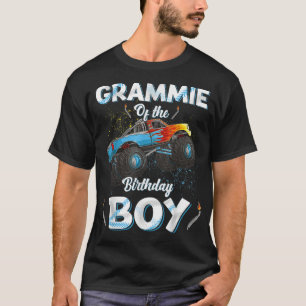 Grammie of the Birthday Boy Monster Lastbil Bday W T Shirt
