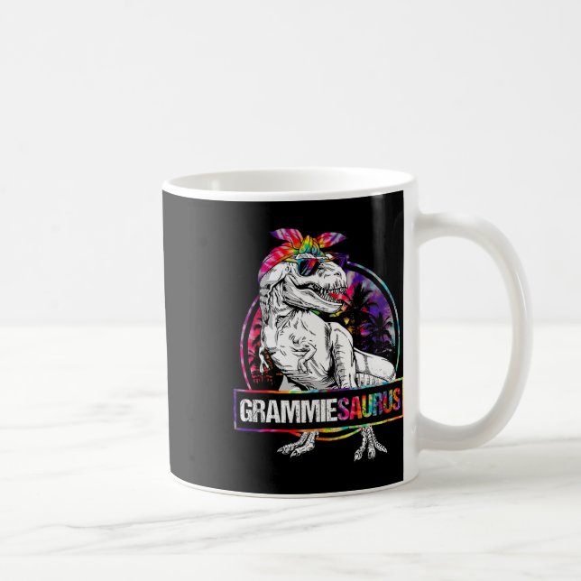 Grammiesaurus Dinosaur Grammie Saurus Matchande Sl Kaffemugg (Höger)