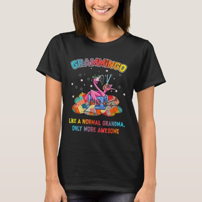 Grammingo som en normal mormullvadsning t shirt (Framsida)