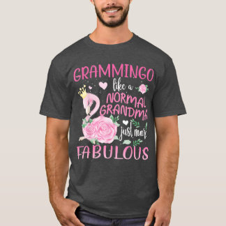 Grammingo som en vanlig mormor Flamingo T Shirt