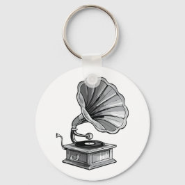 Grammofon Nyckelring