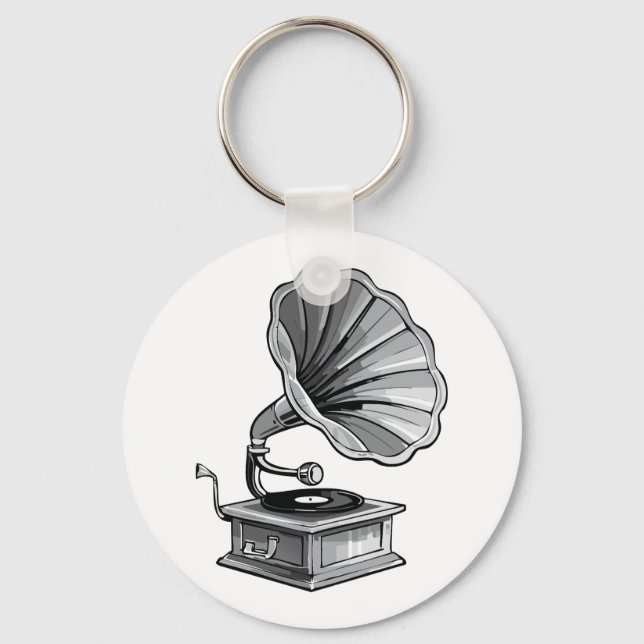 Grammofon Nyckelring (Framsida)