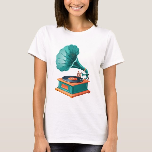 Grammofon T Shirt (Framsida)