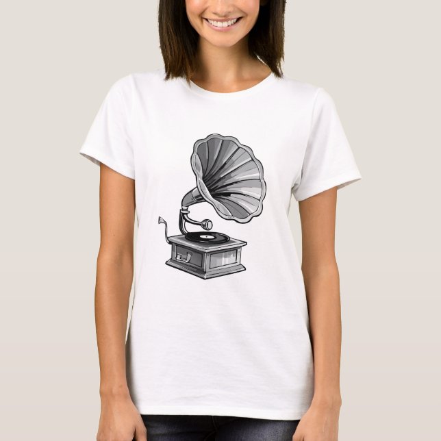 Grammofon T Shirt (Framsida)