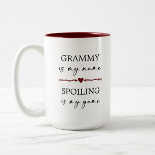 Grammy är min Namn Spoiling... är mitt spel Photo Två-Tonad Mugg