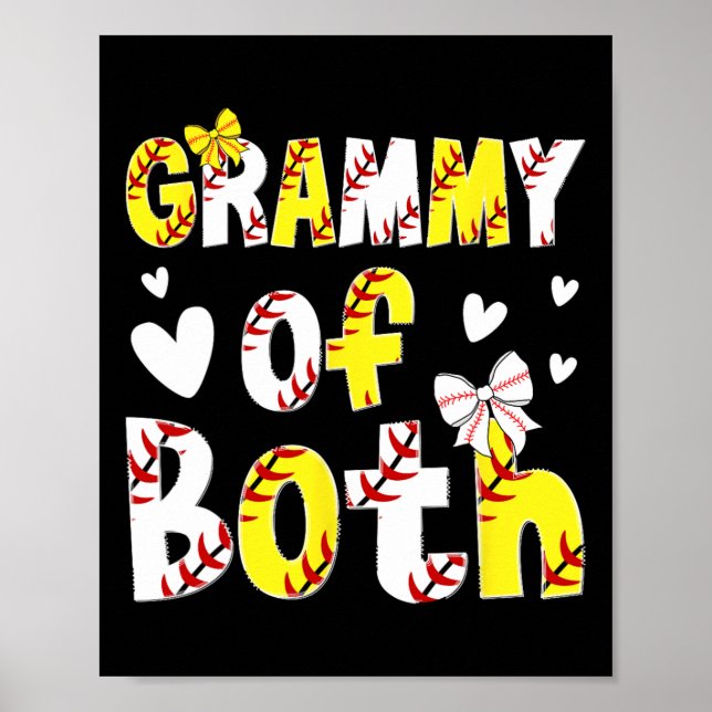 Grammy av båda stolta Softll Sälj Grammy Mormor  Poster (Framsidan)