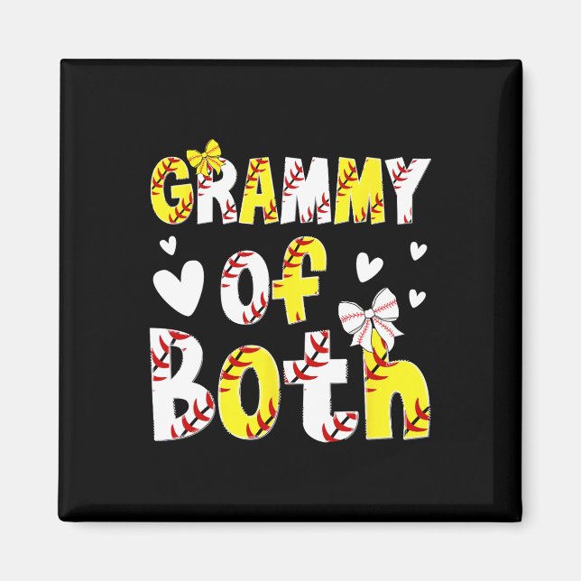 Grammy av båda stolta Softll sälja Grammy mormor  Magnet (Framsidan)