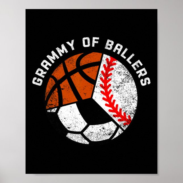 Grammy Av Llers Roliga Säljer Fotboll Sketll Gramm Poster (Framsidan)