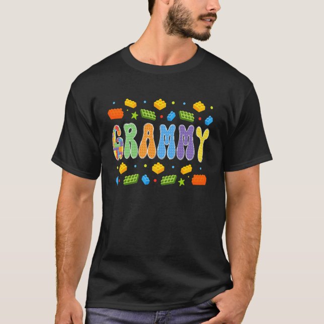 Grammy Byggklossar Block Master Builder Matchi T Shirt (Framsida)