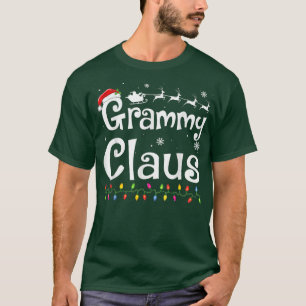 Grammy Claus Funny Grandma Santa Pajamas jul T Shirt