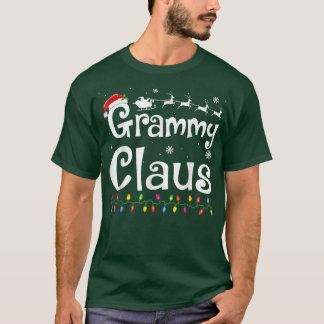 Grammy Claus Funny Grandma Santa Pajamas jul T Shirt