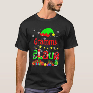 Grammy Claus Funny jul Elf Älskare Matching Fa T Shirt