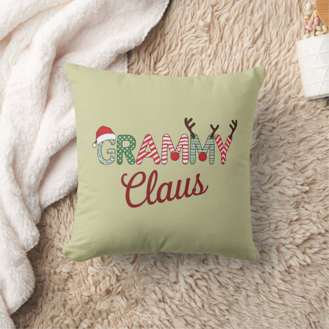 Grammy Claus jul Grandma Gift Julafton Kudde (Filt)