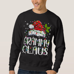 Grammy Claus jul Ljus Pajama Family Matchi Lång Ärmad Tröja