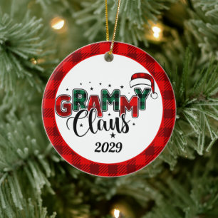 Grammy Claus jul Photo Play Julgransprydnad Keramik