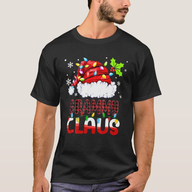 Grammy Claus Julafton Family Matching Grandma Funn T Shirt (Framsida)