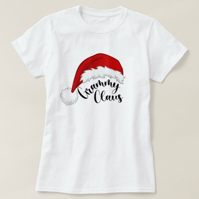 Grammy Claus jultomten T-Shirt (Design framsida)
