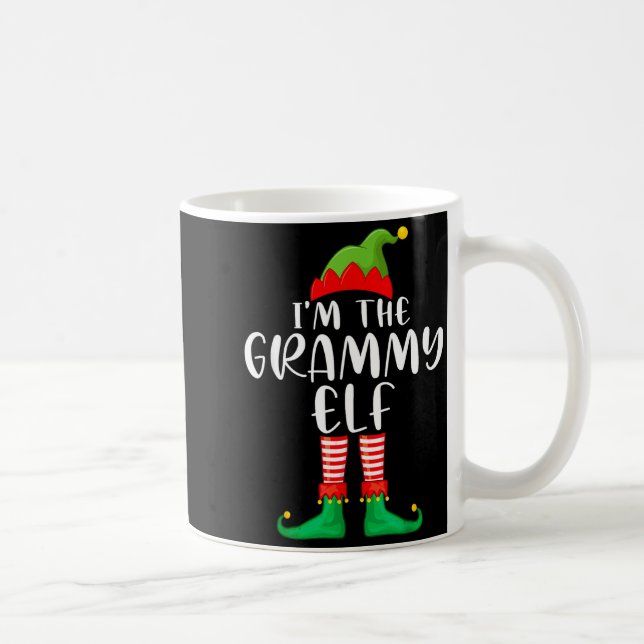 Grammy Elf Matching Family Group Christmas Party P Kaffemugg (Höger)