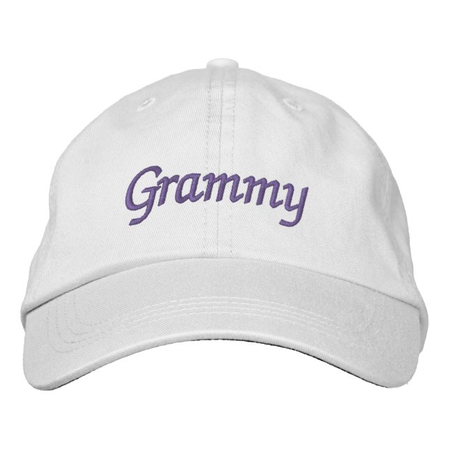 Grammy Embroized Baseball Cap Broderad Keps (Framsida)