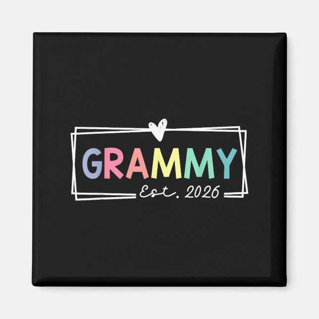 Grammy Est 2026 Promoted To Grandma 2026 For Grand Magnet (Framsidan)