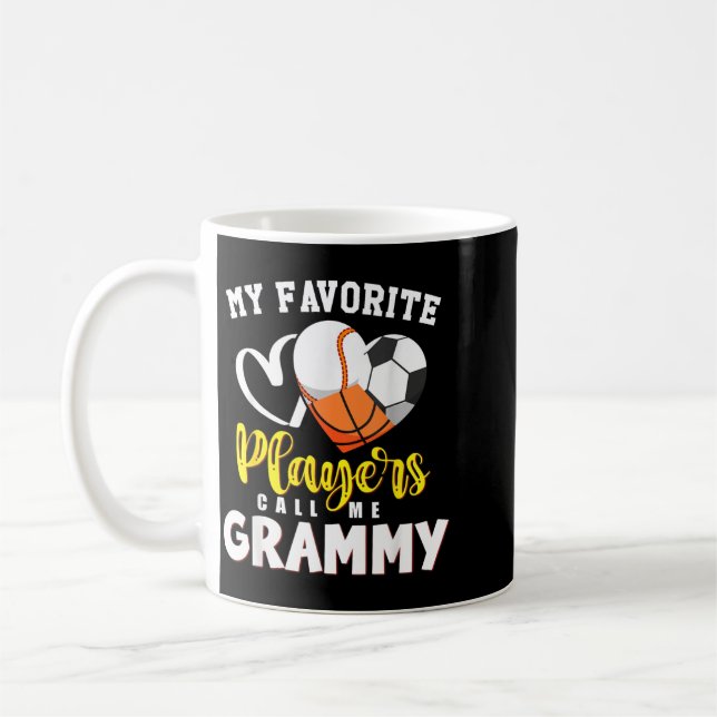 Grammy Favoritbaseboll Fotboll Basebollspelare Kaffemugg (Vänster)