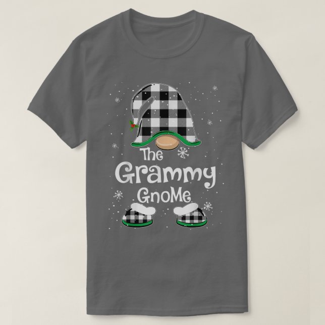 Grammy Gnome Buffalo Play Matching Family Christm T Shirt (Design framsida)